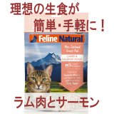 【非加熱だから酵素と乳酸菌が摂取出来る！】フィーラインナチュラル ラム＆キングサーモン・フィースト