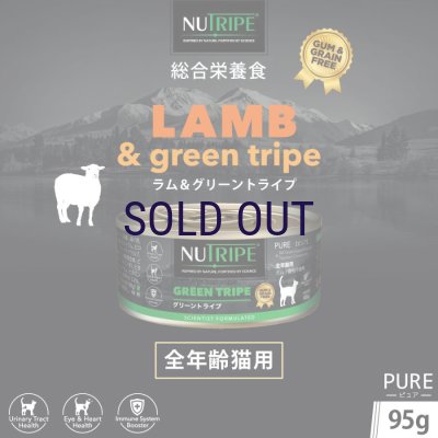 画像1: ニュートライプ キャットフード缶 ラム＆グリーントライプ 95ｇ