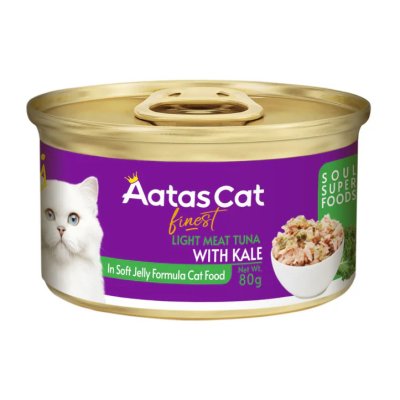 画像1: アタスキャット ソウルスーパーフード ライトツナwithケール 80ｇ
