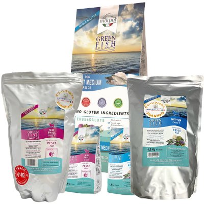 画像1: お一人様何回でもOK【無料サンプル（少量パック）（一度のご注文では5種類まで）】グリーンフィッシュ ドッグフード 中粒