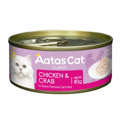 画像1: 【2月28日まで22％OFF！】アタスキャット クリーミーチキン チキン＆クラブ 80ｇ