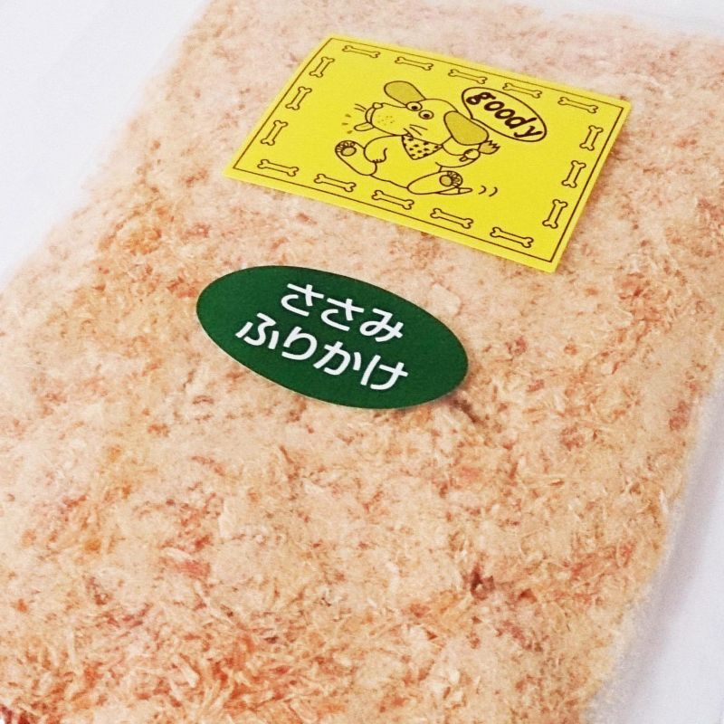 Goody 特選 国産鶏のささみふりかけ 100gの通販 無添加の犬猫用おやつならブロス