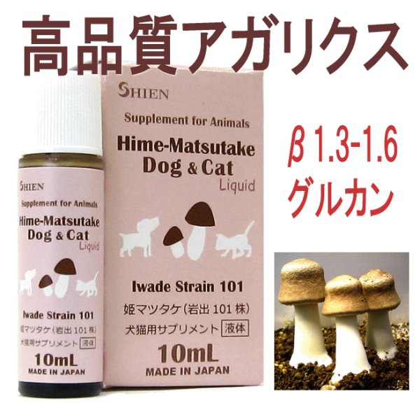 画像1: 【免疫細胞を活性化！】Hime-Matsutake Dog&Cat 10ml (1)