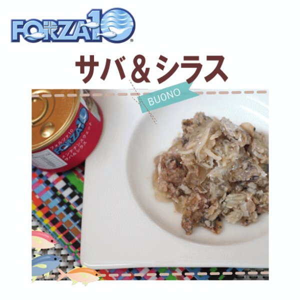 画像1: フォルツァ10（FORZA10） キャットフード メンテナンス缶 サバ＆シラス 85ｇ (1)
