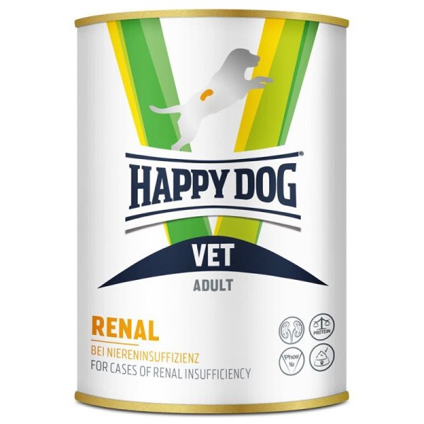 画像1: 【犬用慢性腎不全食事療法食】ハッピードッグ VET腎臓ケア リーナル（リナール）ウエット缶 400ｇ (1)