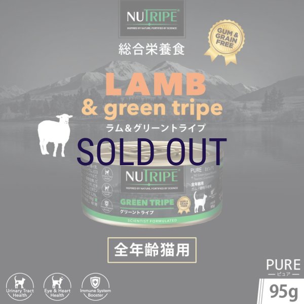 画像1: ニュートライプ キャットフード缶 ラム＆グリーントライプ 95ｇ (1)