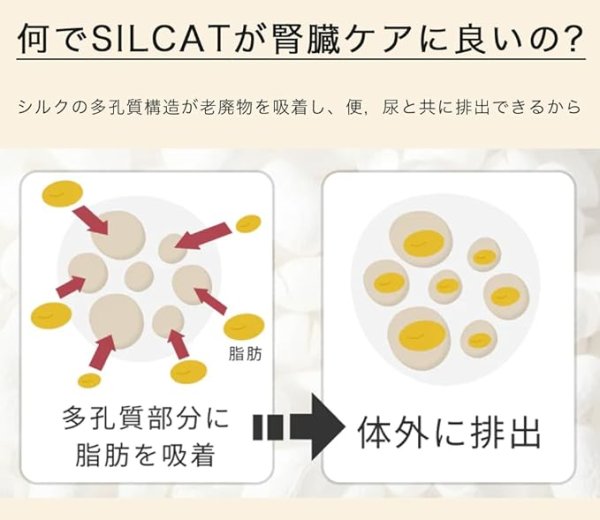 画像7: 【数量限定特価】腎臓ケアサプリ シルキャット 3ｇｘ30包（犬用：シルクフルと中身は同じです。） (7)