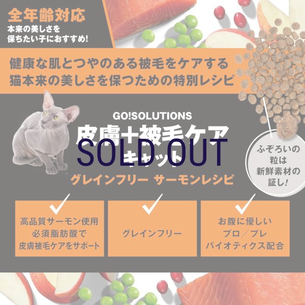 画像2: お一人様何回でもOK【無料サンプル（少量パック）（一度のご注文では5種類まで）】go！皮膚+被毛ケア キャットフード (2)