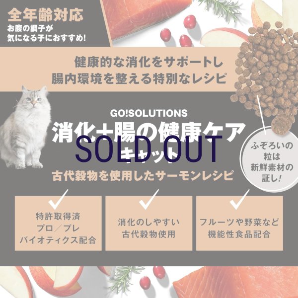 画像2: お一人様何回でもOK【無料サンプル（少量パック）（一度のご注文では5種類まで）】go！消化+腸の健康ケア キャットフード (2)